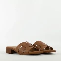 Oh My Sandals slipper cognac