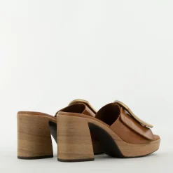 Oh My Sandals slipper cognac